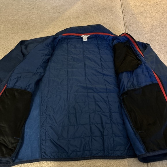 Orvis Mens Mixed Media Hybrid Quilted Full Zip Lightweight Jacket Blue Large XXL - Picture 4 of 6